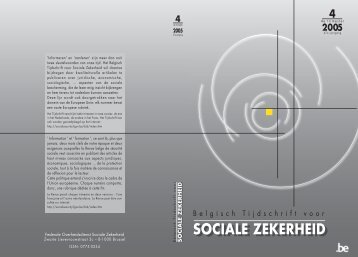 Nummer 4/2005 (.pdf) - FOD Sociale Zekerheid