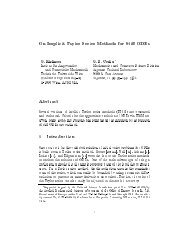 On Implicit Taylor Series Methods for Sti ODEs Abstract 1 Introduction