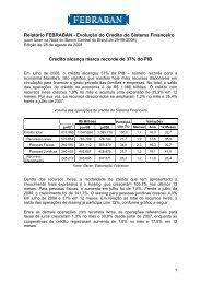 Relatório FEBRABAN - Evolução do Crédito do Sistema Financeiro ...