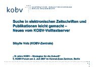 Neues vom KOBV-Volltextserver