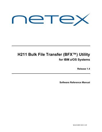 Software Reference Manual - NetEx