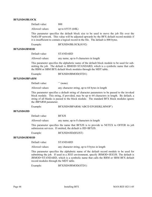 Software Reference Manual - NetEx