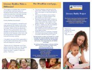 Literacy Buddy Brochure - Early Learning Coalition of Sarasota County