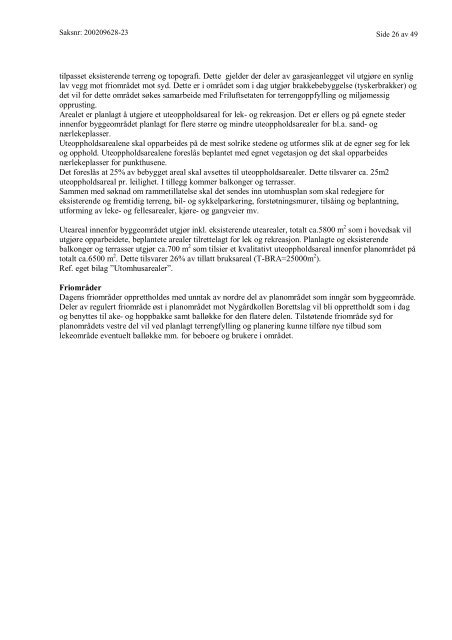 Arnljot Gellines vei 5-27 Reguleringsforslag til offentlig ettersyn - Plan