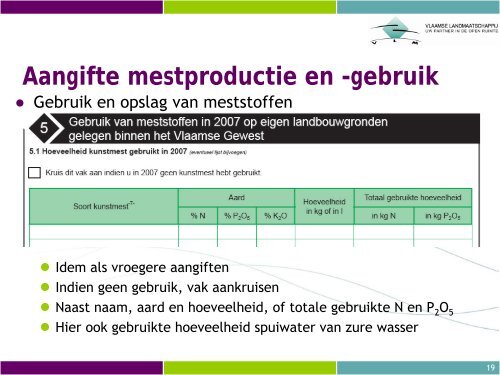 Aangifte mestproductie en -gebruik