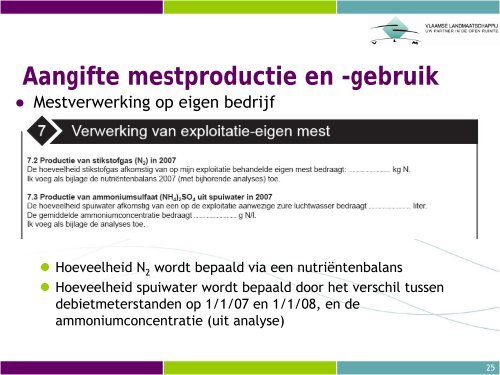 Aangifte mestproductie en -gebruik