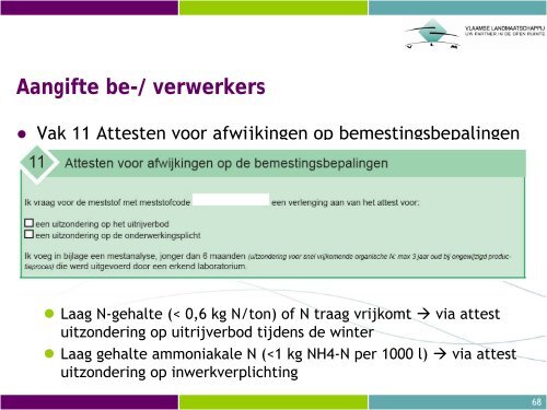 Aangifte mestproductie en -gebruik