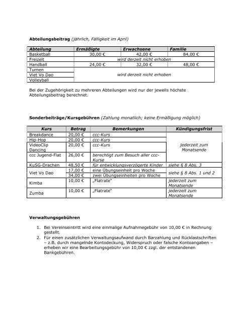 Trainingszeiten - KuSG Leimen