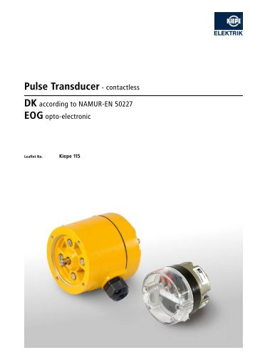 Pulse Transducer - contactless - Kiepe Elektrik