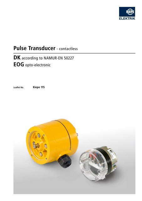 Pulse Transducer - contactless - Kiepe Elektrik