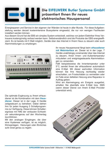 Handout Butler-Systeme