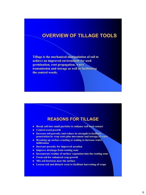 AEN 513 Soil Dynamics in Tillage and Traction