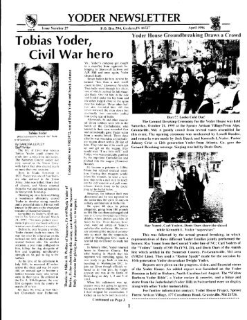 Civil War hero - Yoder Family Information