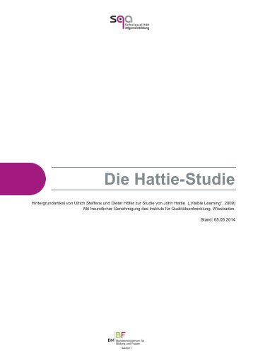 Die Hattie-Studie - SQA