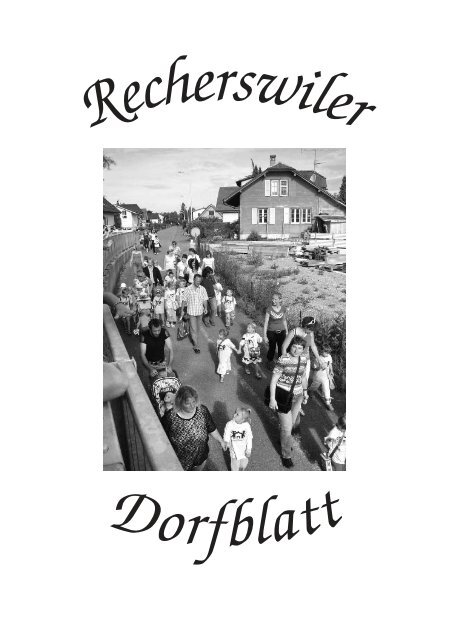 Dorfblatt_2009_05 [PDF, 2.00 MB] - Recherswil