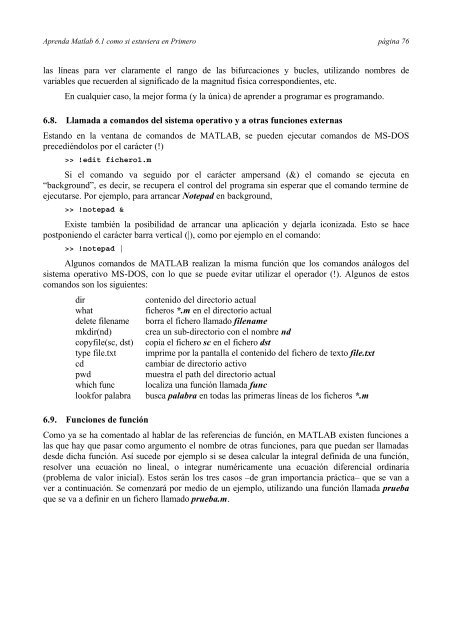 Aprenda Matlab 6.1 - Universidad PolitÃƒÂ©cnica de Madrid