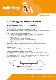 1.Starnberger Papierboot-Rennen - Eltern Kind Programm