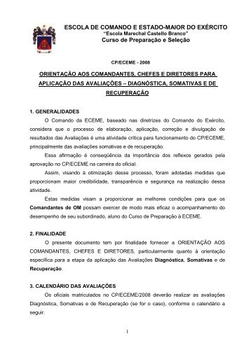 ESCOLA DE COMANDO E ESTADO-MAIOR DO EXÃRCITO Curso ...