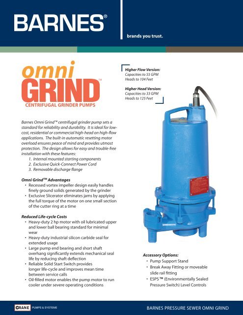 Omni Grind Crane Pumps Systems