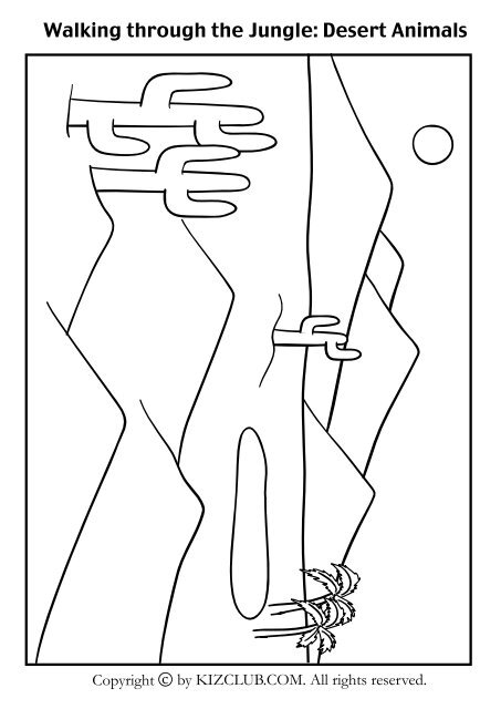 Walking Through The Jungle Desert Animals Kiz Club