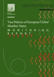 Visa Policies of European Union Member States - Fundacja im ...