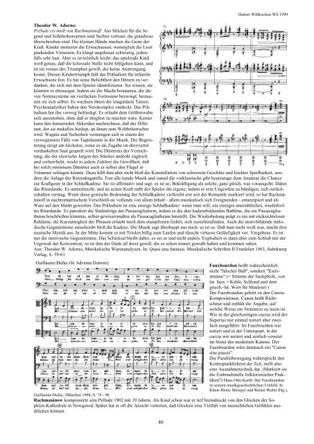 WS 1999 - Didaktische Analyse von Musik
