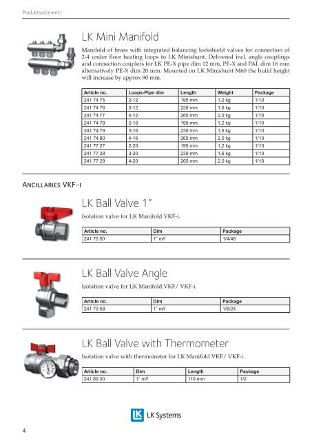 Product Range VKF-i - LK Systems AB