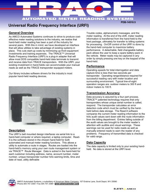 Universal Radio Frequency Interface (URFI)