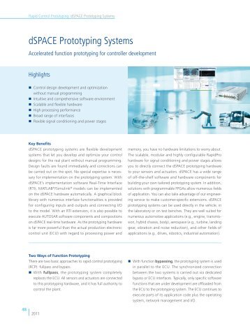 dSPACE Prototyping Systems