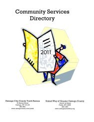 Community Services Directory - Oswego County