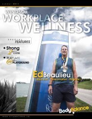 Body Balance Newsletter and Brochure (pdf) - City of Windsor ...