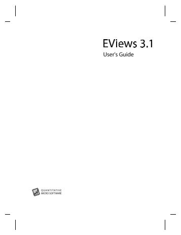 EViews 3.1 User's Guide - Ecu