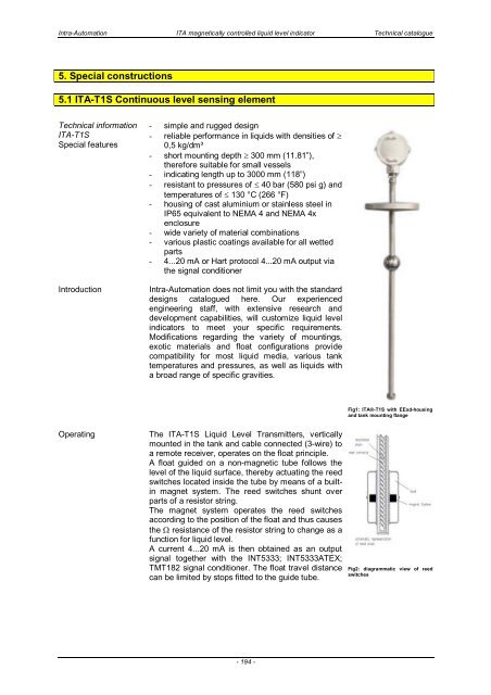 ITA Technical Catalogue