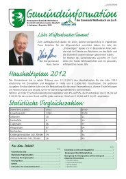 (237 KB) - .PDF - Gemeinde WeiÃenbach am Lech