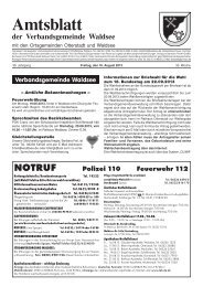 Kalenderwoche 33 - Verbandsgemeinde Waldsee