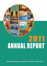 annual report 2011 - Global Alliance Against Traffic in Women