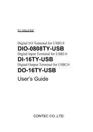 DIO-0808TY-USB, DI-16TY-USB, DO-16TY-USB