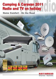 99811573; Camping & Caravan 2011 - Radio and TV on ... - Kathrein