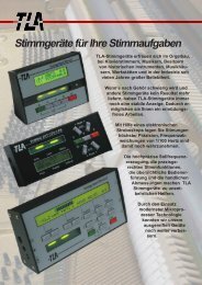 TLA StimmgerÃ¤te - tuning-set.de