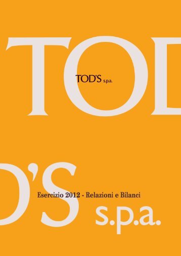 Esercizio 2012 - Tod's