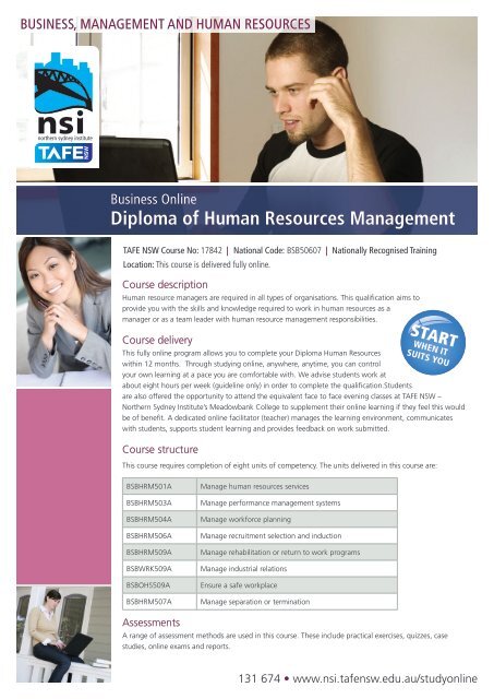 Diploma of Human Resources Management - TAFE NSW - Northern ...