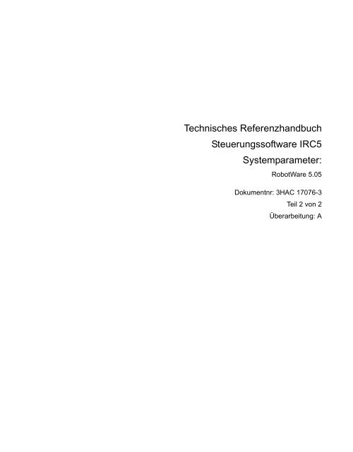 Technisches Referenzhandbuch (teil 2 von 2)