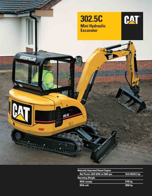 CaterpillarÂ® 302.5C Mini Hydraulic Excavator - Witraktor