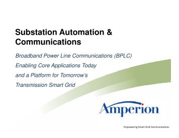 Substation Automation & Communications - Amperion