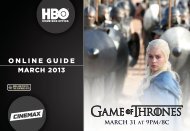 ONLINE GUIDE - HBO.com