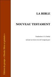 LA BIBLE NOUVEAU TESTAMENT - Terre Nouvelle