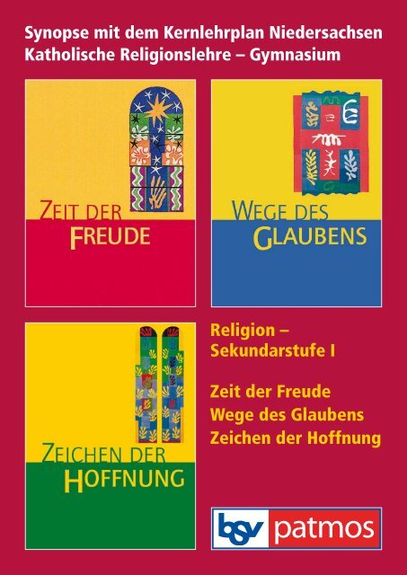 Religion – Sekundarstufe I Zeit der Freude Wege des Glaubens ...