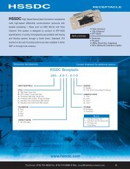 HSSDC Receptacle www.hssdc.com - Amphenol Canada