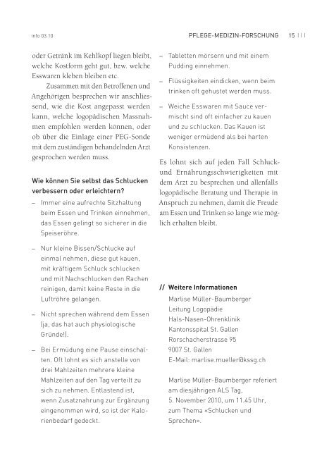 info 03.10 (PDF 2.47 MB) - Schweizerische Gesellschaft fÃ¼r ...