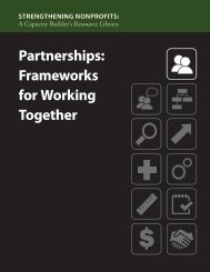 Partnerships: Frameworks for Working Together - Strengthening